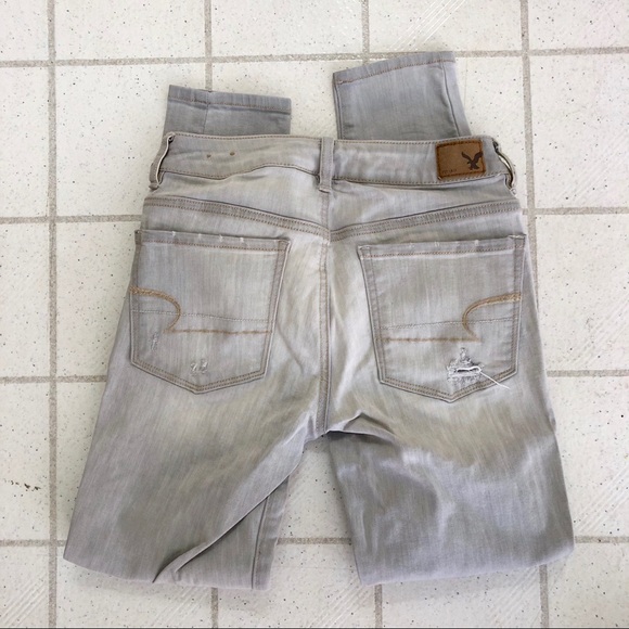 AEO Jeggings in Distressed Light Gray - Picture 3 of 5